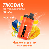(М) Одноразовая электронная сигарета Tikobar 10000 - Mango Energy Drink (Манго Энергетик)