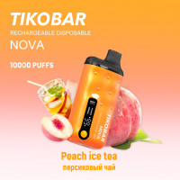 (М) Одноразовая электронная сигарета Tikobar 10000 - Peach Ice Tea (Персиковый Чай)