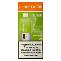 (М) Одноразовая электронная сигарета Funky Lands Vi 10000 - лимон лайм